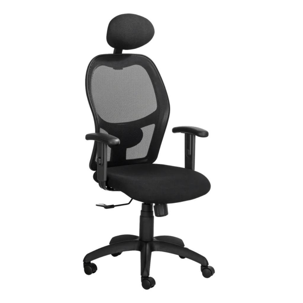 Pacific Mesh Operators Chair With Headrest