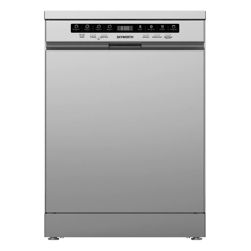 Skyworth 13 Place Inox Dishwasher Open