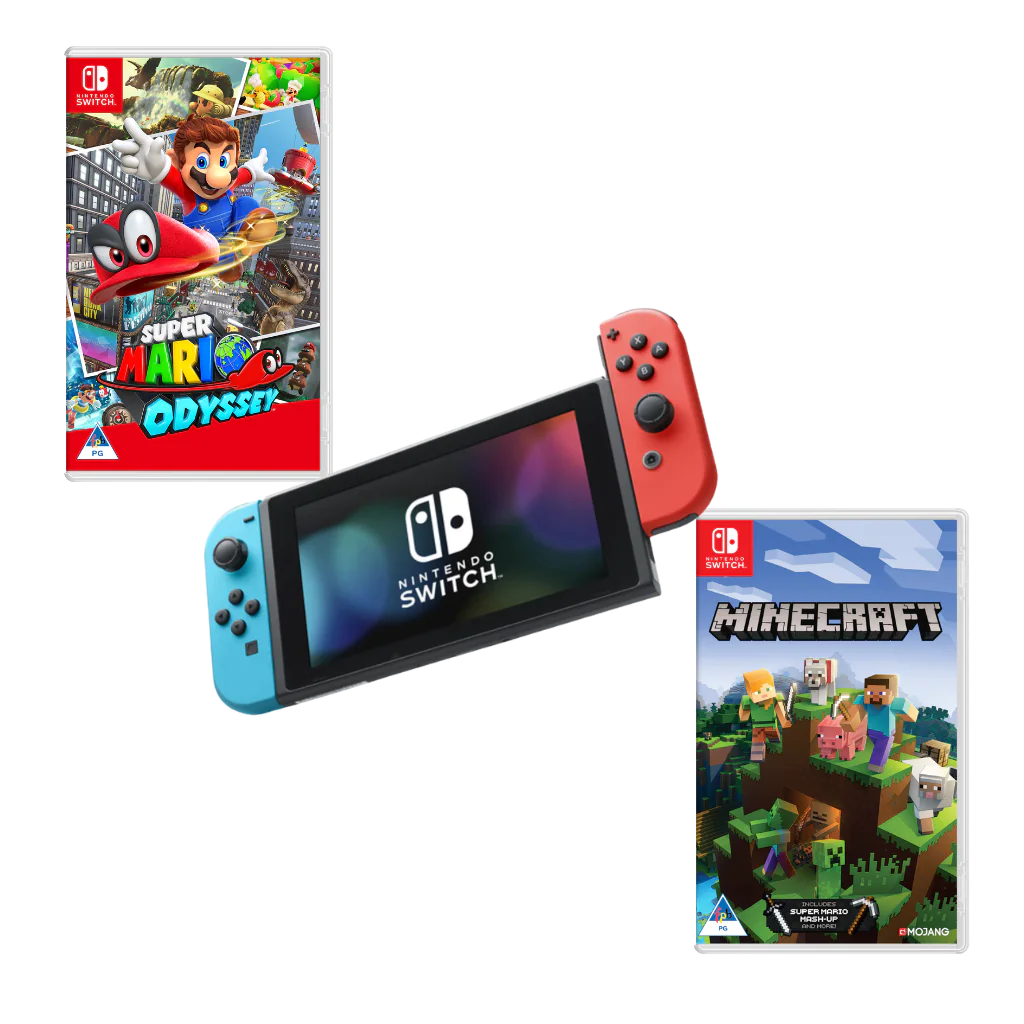 Rent To Own Gaming | Nintendo Switch Console Red/Blue Bundle