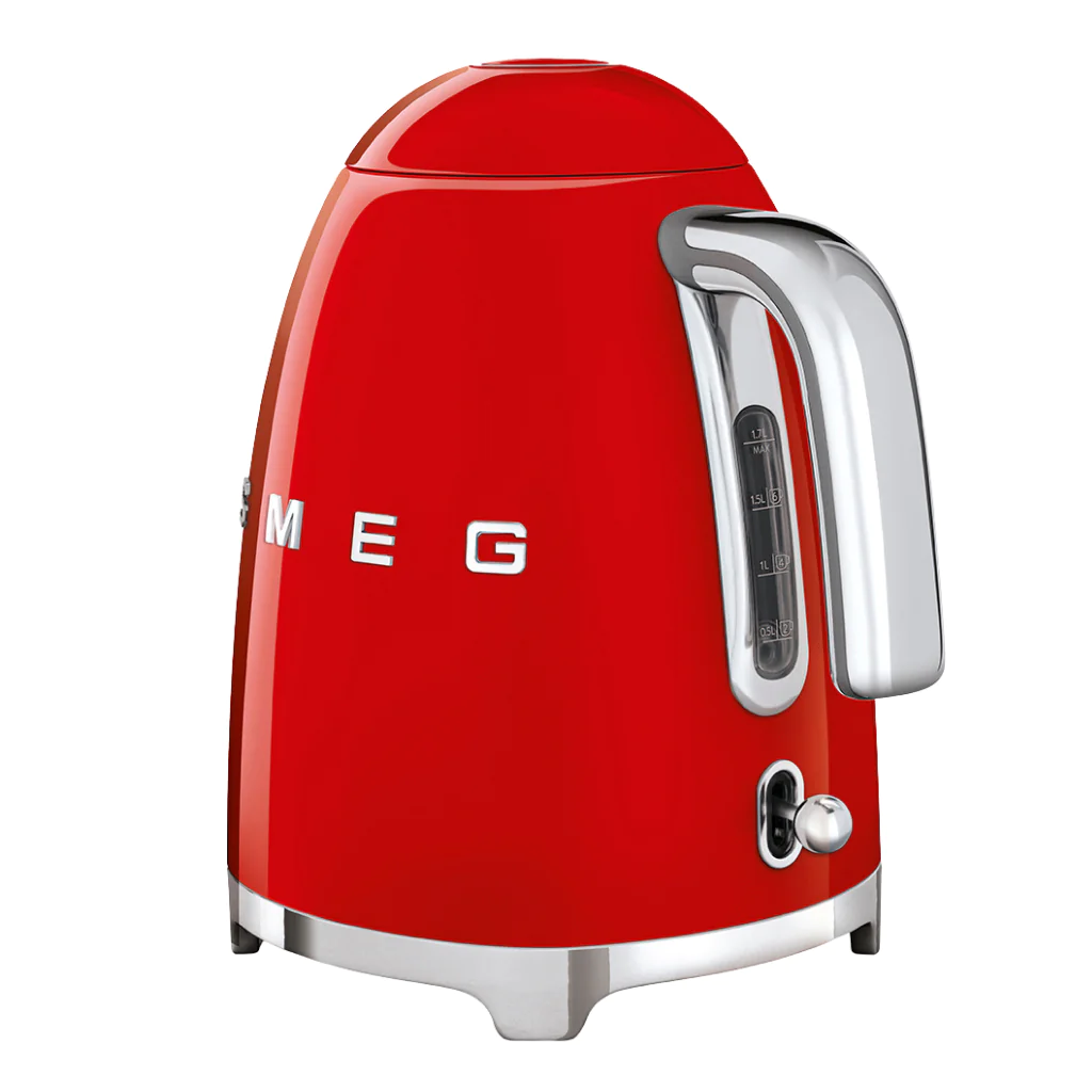 Smeg Red Retro Electric Kettle 1.7 L Back V1