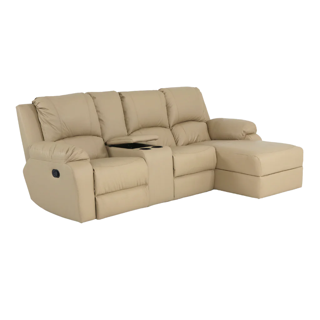 Rent To Own Couches & Chairs | Lyla Embossed Mushroom 3 Div 1