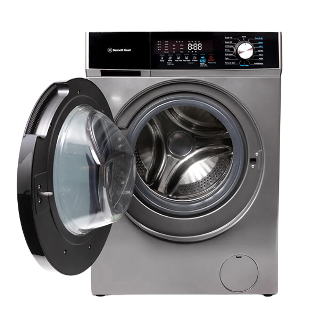 Bennett Read 10kg Grey Front Loader Washing Machine Open