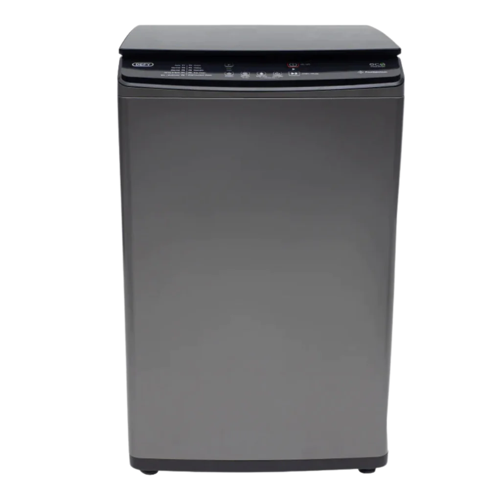 Defy 8kg Manhattan Grey Top Loader Washing Machine front